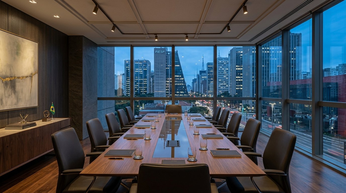 Sala de reuniões jurídica